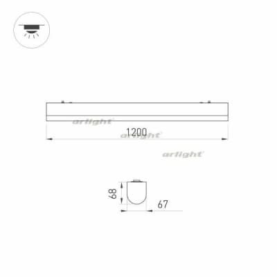 Настенно-потолочный светильник Arlight LARGO 030991