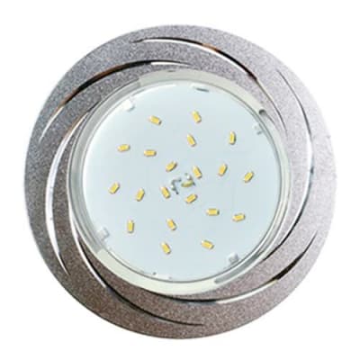 Ecola GX53 H4 DL5386 светильник встраив. без рефл. Вихрь матовый Хром/Алюм 20x110 (к+) FC5386ECB