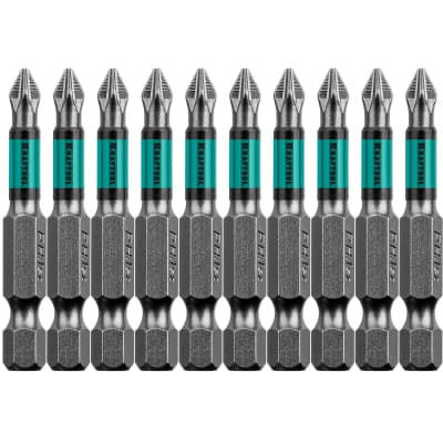 Набор бит KRAFTOOL PH1, 50 мм, 10 шт., Cr-Mo сталь 26122-1-50-10