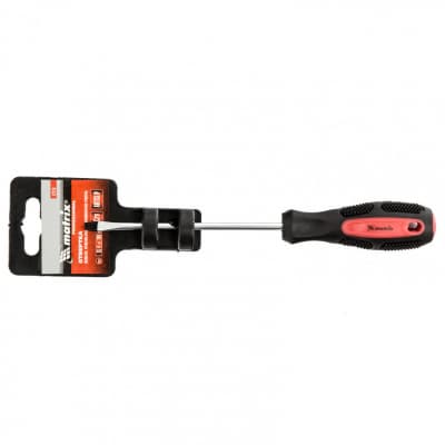 Отвертка Anti-Slip, SL4 х 100 мм, CrV, двухкомпонентная рукоятка Matrix 12210