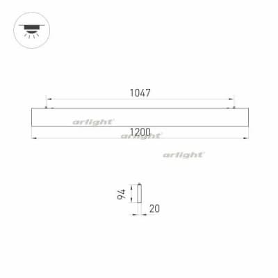 Подвесной светильник Arlight LINEAIR FLAT 031471