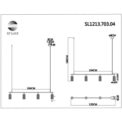 Подвесной светильник ST Luce Kendo SL1213.703.04