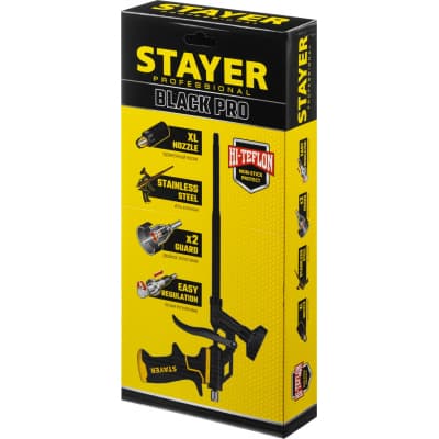 STAYER BLACK PRO профессиональный пистолет для монтажной пены, с полным тефлоновым покрытием 06862_z02