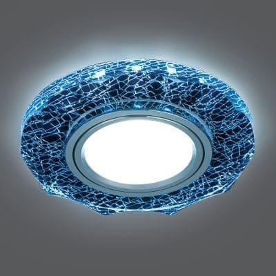 Встраиваемый светильник Gauss Backlight BL070 черный/серебро/хром GU5.3 Led 4100K