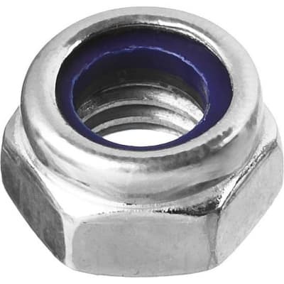 Оцинкованная гайка ЗУБР DIN 985 с нейлоновым кольцом, M16, 5 кг, кл. пр. 6 303580-16