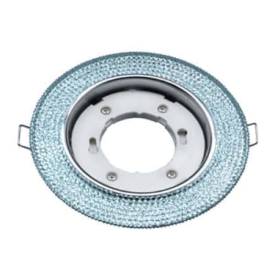 Светильник встраиваемый GX53R-R22L-crystal под лампу GX53 с подсветкой 230B Голубой/Хром IN HOME 4690612016535
