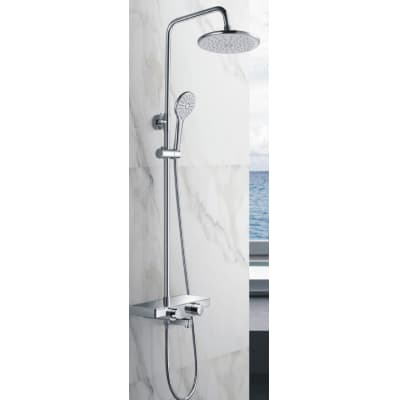 Тропическая, душевая система RUSH со смесителем для ванны, фикс. излив, хром (ST4235-50)
