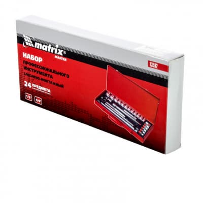 Набор шоферский с квадратом 1/2, 24 предмета Matrix Master 13582