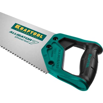 Ножовка универсальная "Alligator Universal 7", 450 мм, 7 TPI 3D зуб, KRAFTOOL 15004-45_z01
