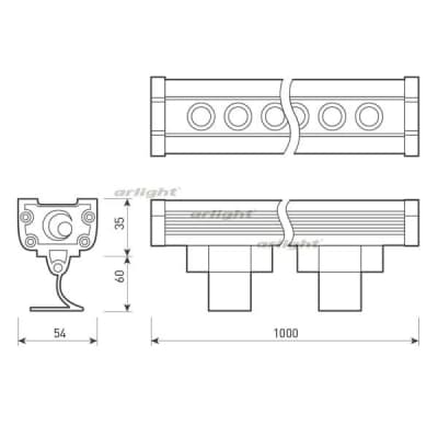 Прожектор уличный Arlight LINE WALLWASHER 027282