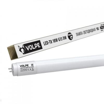 Лампа светодиодная Volpe LED-T8-18W/DW/G13/FR/FIX/N 6500K UL-00001457