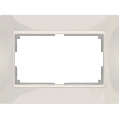 Рамка для двойной розетки Werkel Snabb basic WL03-Frame-01-DBL-ivory слоновая кость 4690389116995