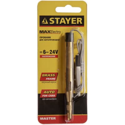 Пробник электрический STAYER 6-24 В, 110 мм 2574_z01