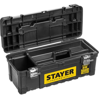 Ящик для инструмента "JUMBO-26" пластиковый, STAYER Professional 38003-26_z01