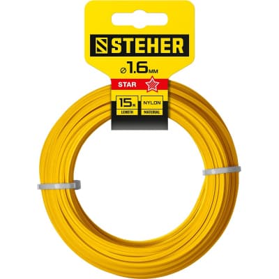 Леска для триммера ЗВЕЗДА 1.6 мм  15 м STEHER 75010-1.6