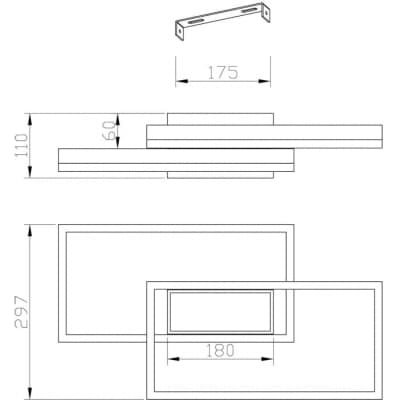Потолочная люстра Escada Twins 10242/3LED