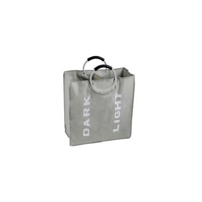 Корзина для белья FIXSEN LOFT STYLE с алюминиевыми ручками серая (FX-1021)