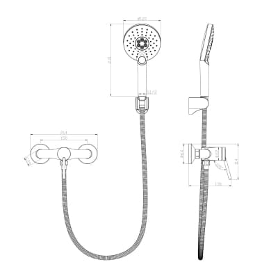 Смеситель Lemark Minima (LM3803C) для душа