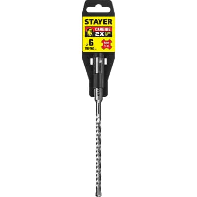 STAYER Бур SDS-plus 6 x 160 мм, Professional 2930-160-06_z02