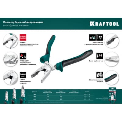 KRAFTOOL плоскогубцы комбинированые, 200 мм 22011-1-20_z01