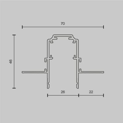 Шинопровод Maytoni Busbar trunkings Exility TRX034-423.12B