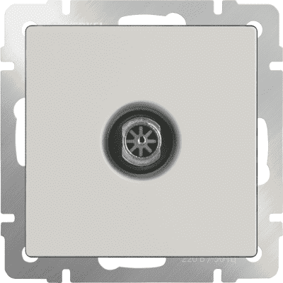 Розетка TV проходная Werkel WL03-TV-2W-ivory слоновая кость  4690389073489