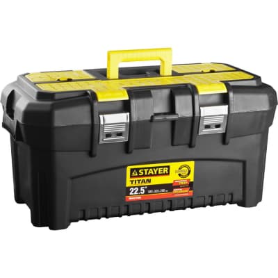 Ящик для инструментов TITAN-22 STAYER 553 x 320 x 310 мм (22"), пластиковый 38016-22