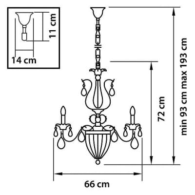 Подвесная люстра SCHON 790114 Osgona