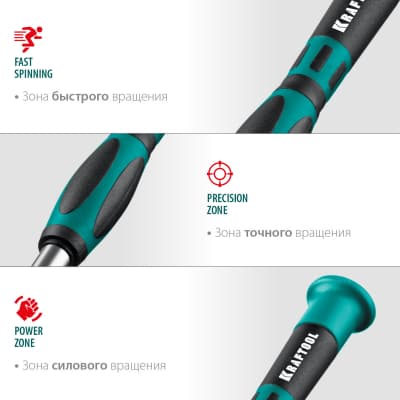 Precision-51 отвертка для точных работ со сменными битами 51 предм., KRAFTOOL 25691