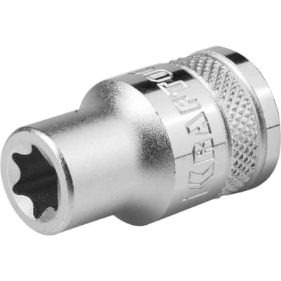 Торцовая головка KRAFTOOL 1/2", E14, Cr-V сталь, хромированная 27810-14_z01