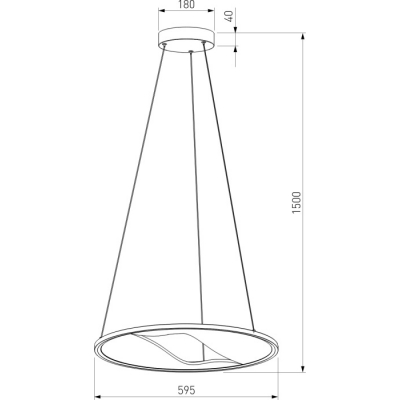 Подвесной светильник Eurosvet Occhio 40027/1 LED серый