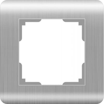 Рамка на 1 пост Werkel Stream WL12-Frame-01 серебряный 4690389076367