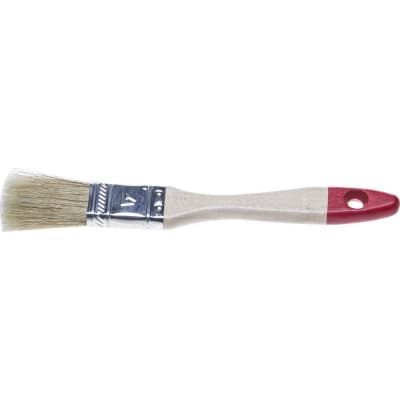 Кисть плоская STAYER 20 мм, 3/4", щетина смешанная, деревянная ручка 0101-020