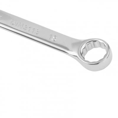 Ключ комбинированный, 18 мм, CrV, полированный хром Matrix 15162