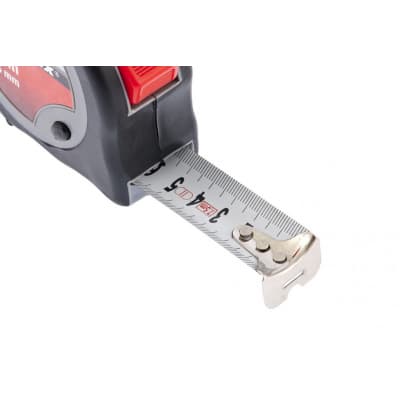 Рулетка Continuous fixation, 7,5 м х 25 мм, двухкомпонентный корпус, плавная фиксация Matrix 31090