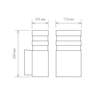 Светильник уличный Elektrostandard Techno 1450 черный