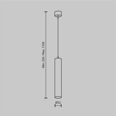 Подвесной светильник Maytoni Focus LED P072PL-L12B4K-1