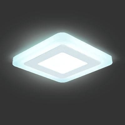 Встраиваемый светильник Gauss Backlight BL121 белый 3+3W Led 4000K