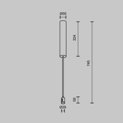 Основание потолочное Maytoni Accessories for tracks Flarity TRA159С-BB1-BS