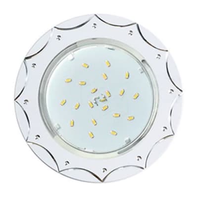 Ecola GX53 H4 DL5384 светильник встраив. без рефл. Звезда Белый/Алюм 20x110 (к+) FW5384ECB
