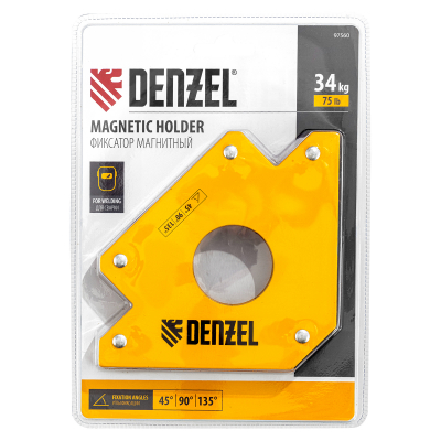 Фиксатор магнитный для сварочных работ усилие 75 LB Denzel 97560