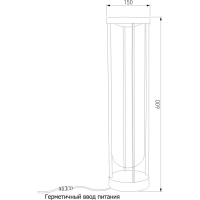 Наземный светильник Elektrostandard Ritz 35183/F черный