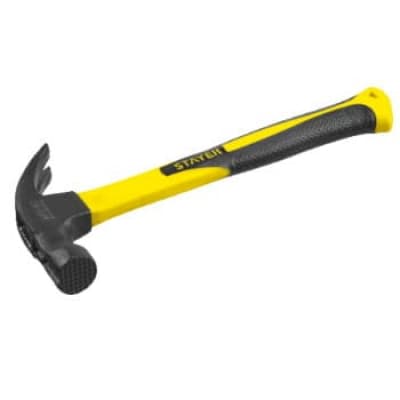 STAYER Hercules-M 450 г молоток-гвоздодёр столярный c фиберглассовой рукояткой 2027-450_z01
