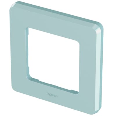 Рамка декоративная универсальная Legrand Inspiria, 1 пост, для горизонтальной или вертикальной установки, цвет "Мятный" 673935