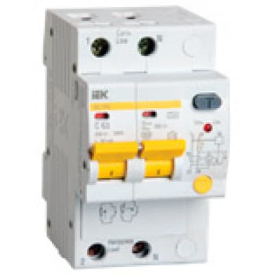 Дифференциальный автоматический выключатель IEK АД12М 2Р С40 30мА MAD12-2-040-C-030