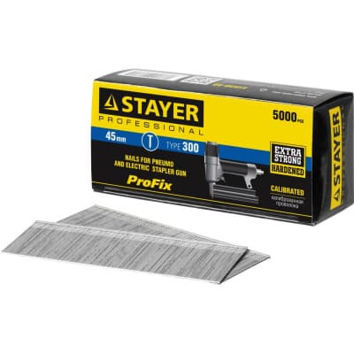 Гвозди особотвердые STAYER гвозди тип 300, 45 мм 31530-45 PROFESSIONAL