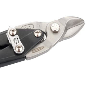 Ножницы по металлу Piranha, 230 мм, прямой усиленный рез (Bulldog), сталь СrMo, двухкомпонентная рукоятка-ки Gross 78327