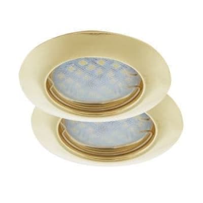 Встраиваемый светильник Ecola Light MR16 DL92 GU5.3 2 pack золото FG1622EFY