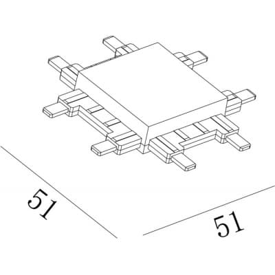 Коннектор CN-SWG-SLIM-WH-X