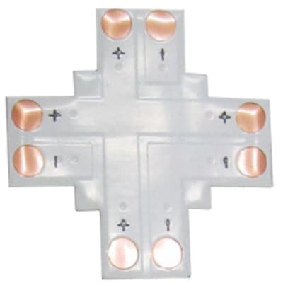 Ecola LED strip connector гибкая соед. плата X для зажимного разъема 2-х конт. 10 mm SC21FXESB